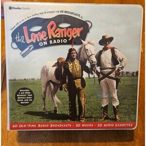 The Lone Ranger on Radio 20 Audio Cassette Tapes 60 Old Time Broadcasts 2001